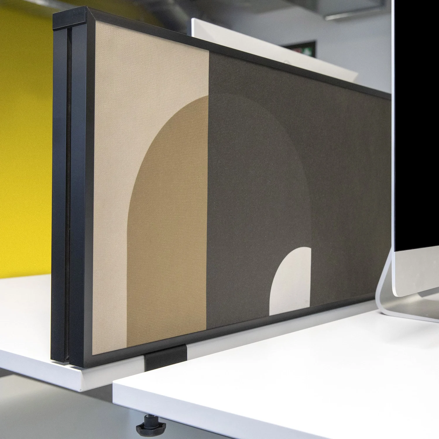 Detail of a printed desk screen