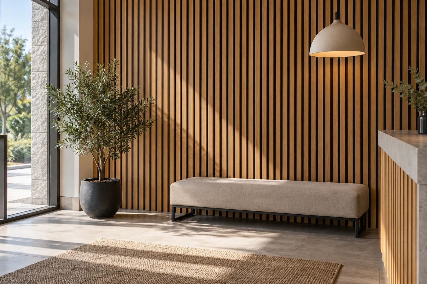 Acoustic slat panels
