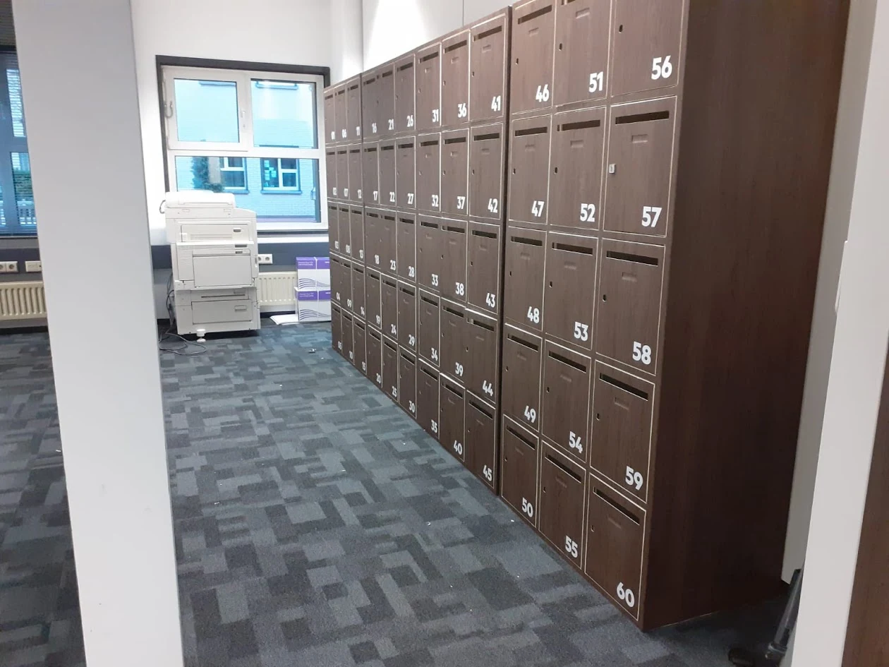 Our project photo of cabinets with a dark wood-look finish